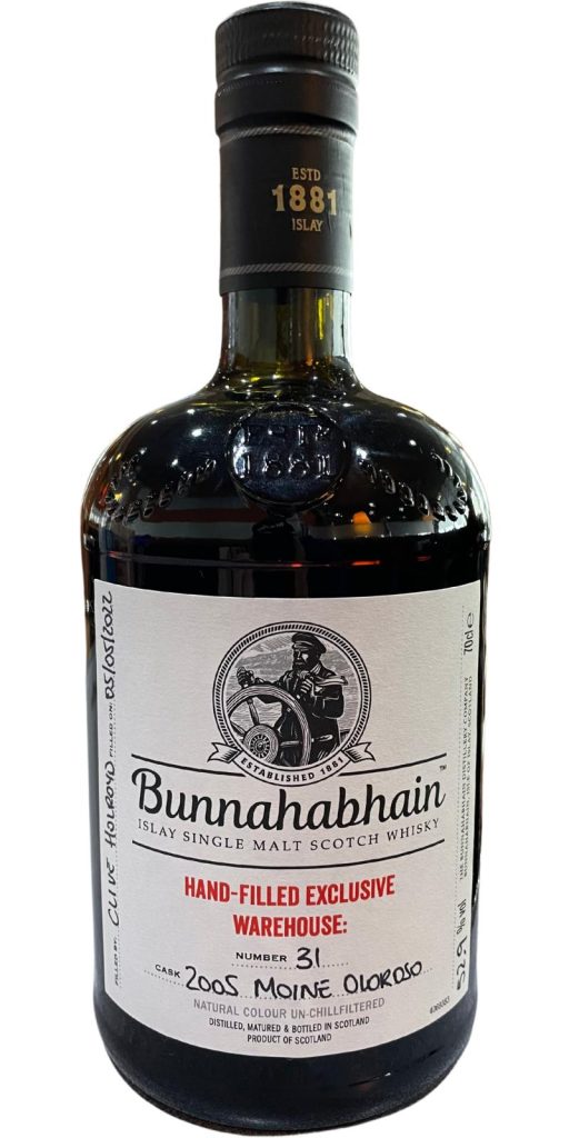 Bunnahabhain 2005 Moine Rum Hand-Filled Exclusive Warehouse 9