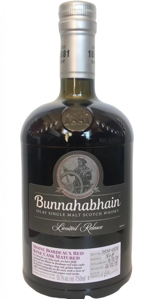 Bunnahabhain Moine Bordeaux Red Wine Cask Matured